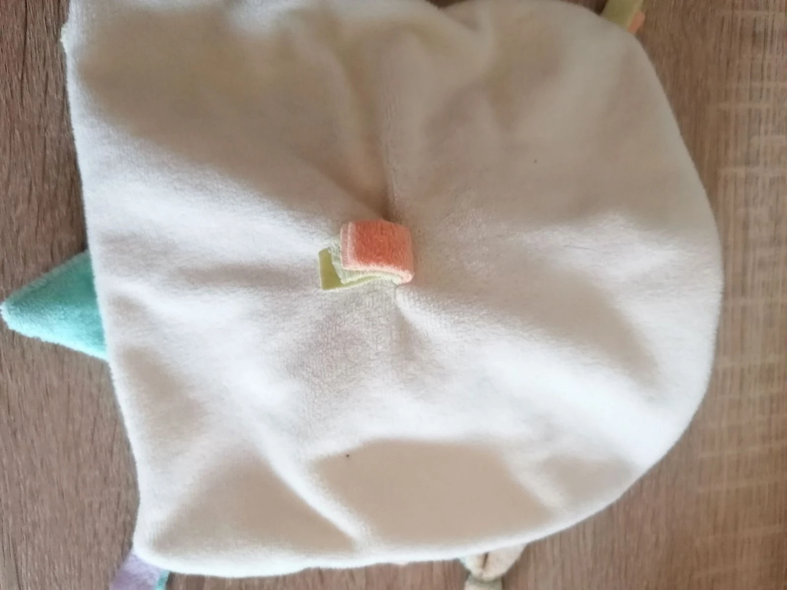 Doudou plano cabeça de coelho com pétalas Multicolor babynat – photo 4
